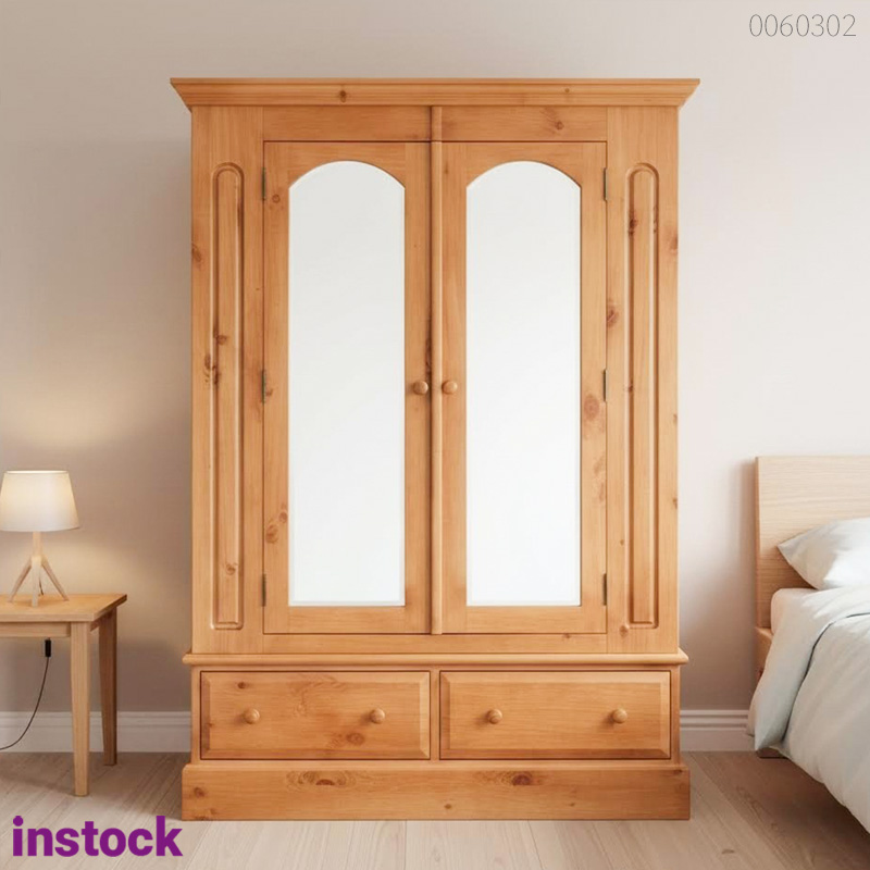 Tủ quần áo gỗ tràm Doris