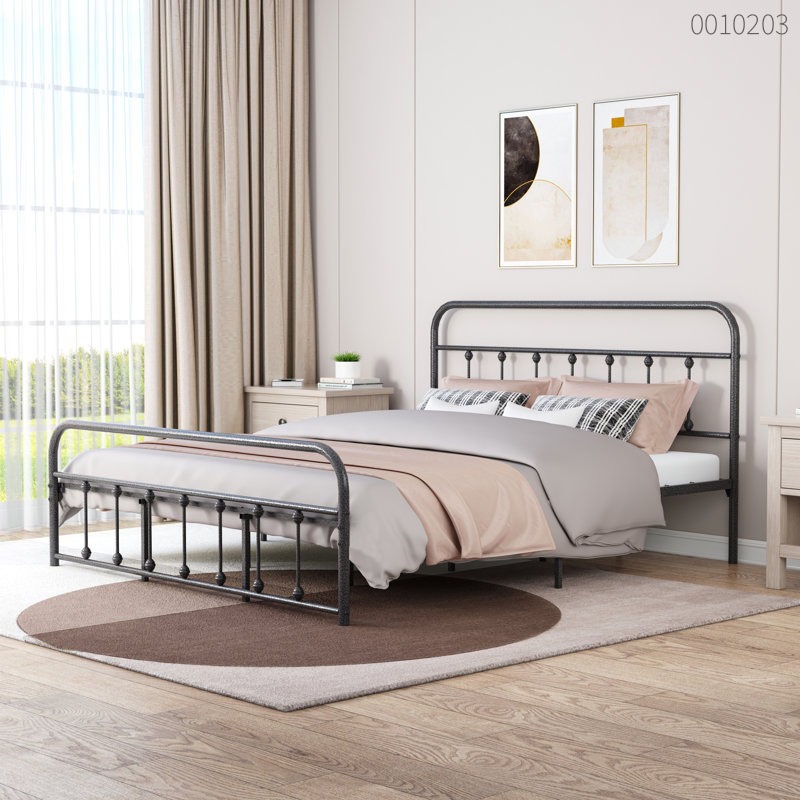 Giường sắt tròn Lano