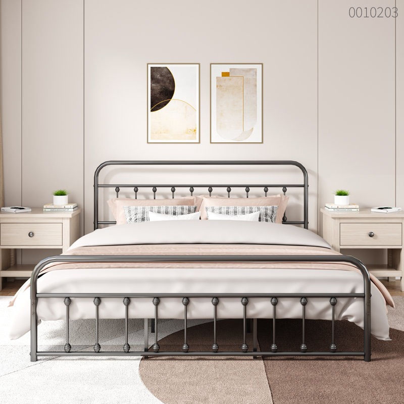 Giường sắt tròn Lano