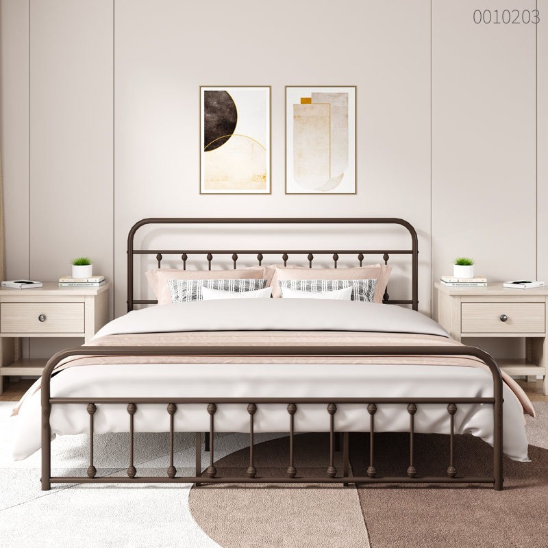 Giường sắt tròn Lano