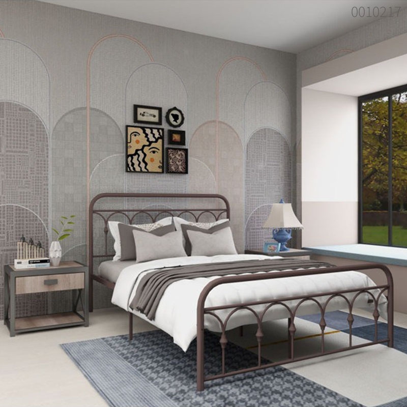 Giường sắt tròn Katana