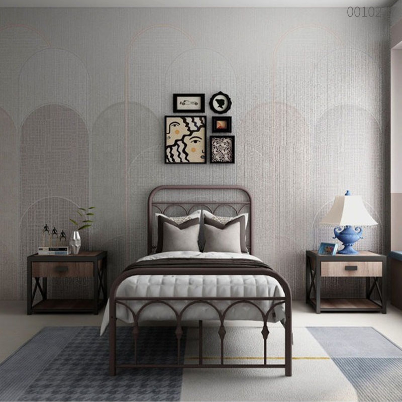 Giường sắt tròn Katana