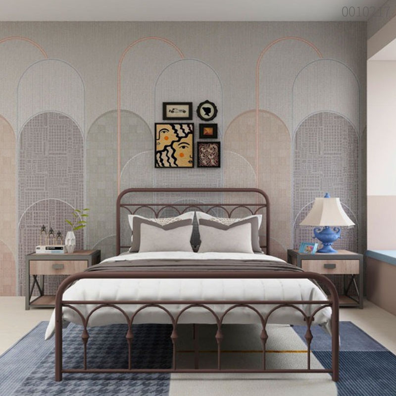 Giường sắt tròn Katana