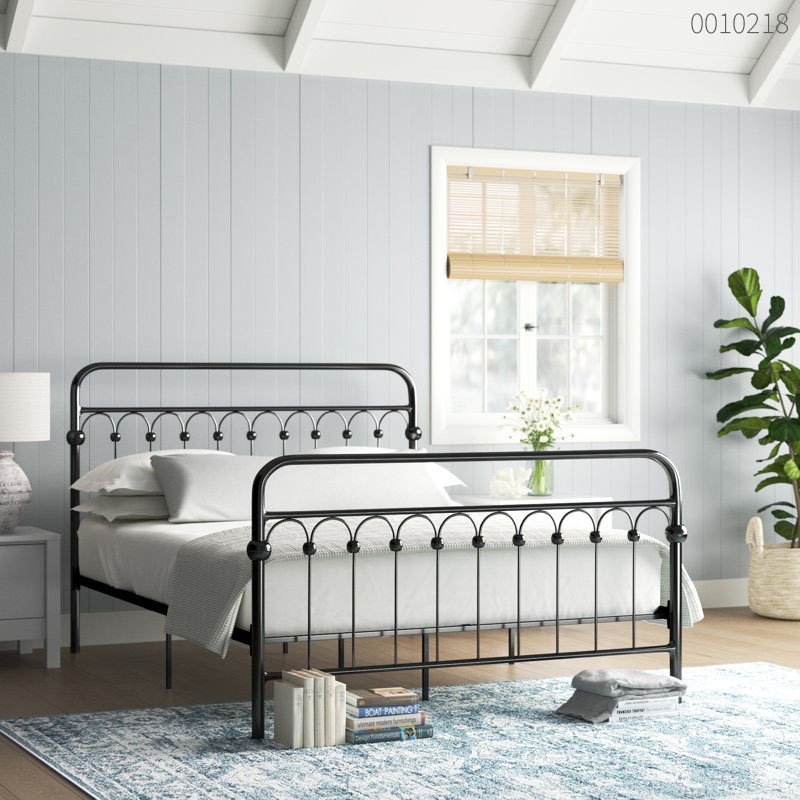 Giường sắt tròn Bali