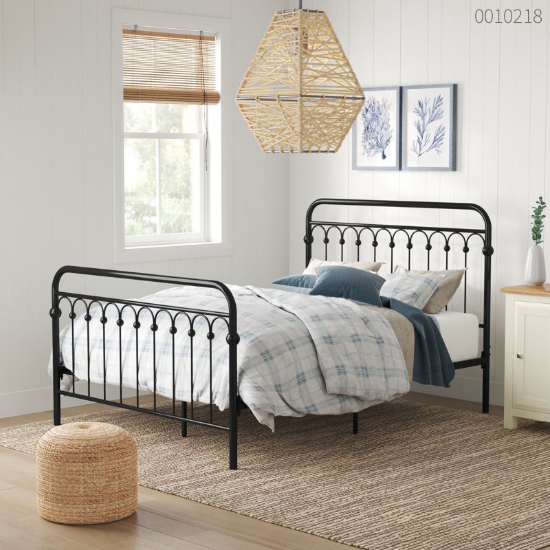 Giường sắt tròn Bali