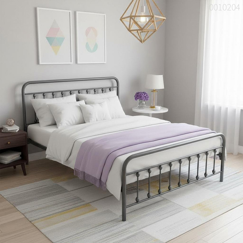 Giường sắt tròn Rina