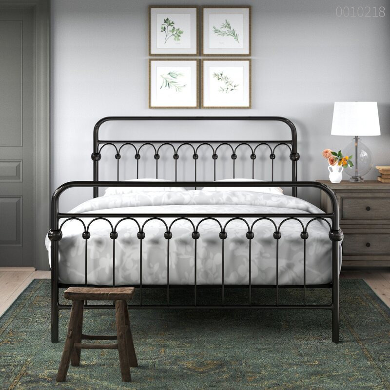 Giường sắt tròn Bali