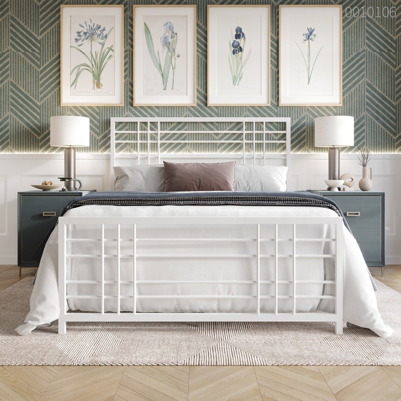 Giường sắt hộp Boni