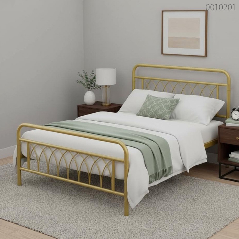 Giường sắt tròn Panda