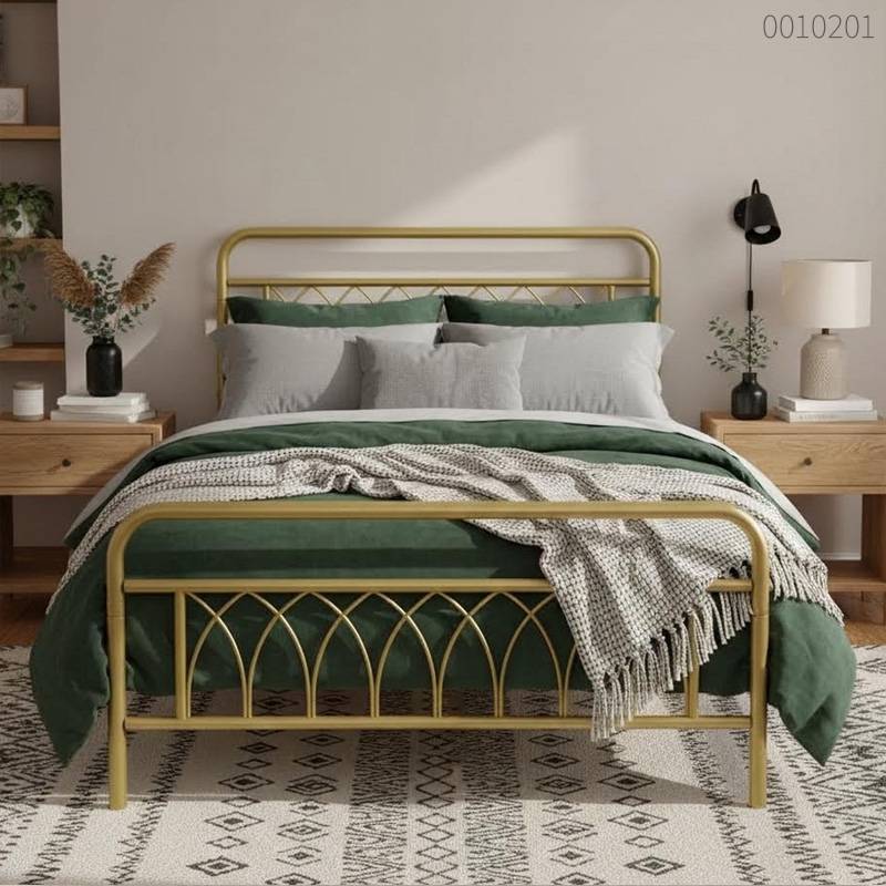 Giường sắt tròn Panda