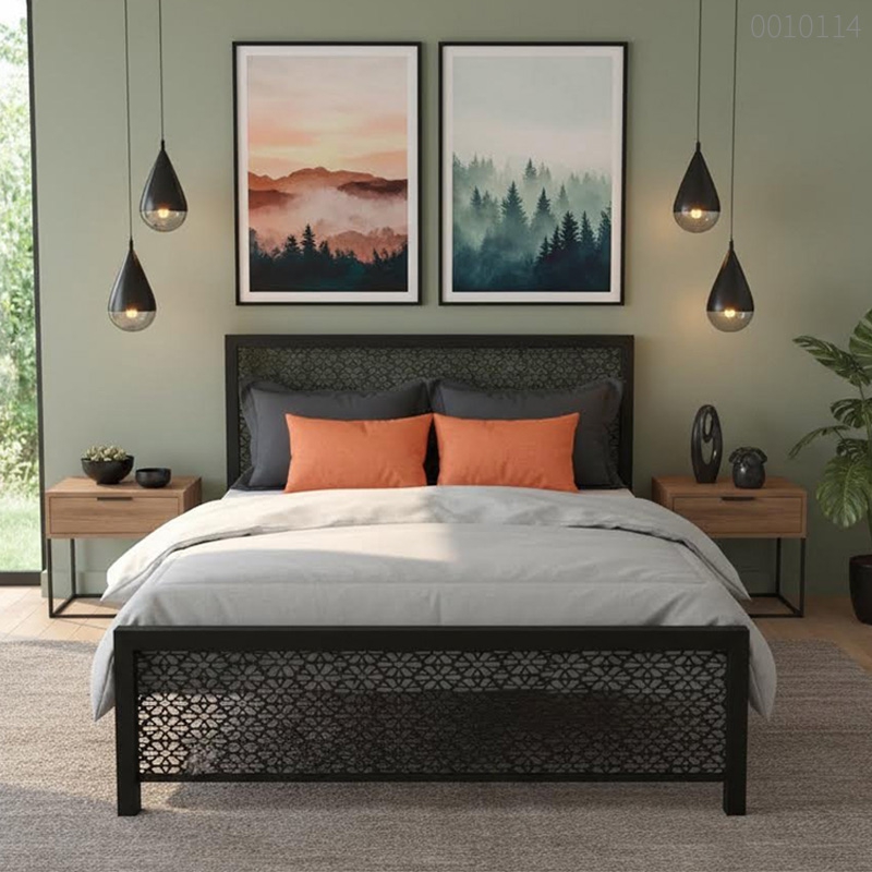 Giường sắt hộp Modern