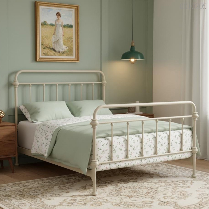 Giường sắt tròn Belo