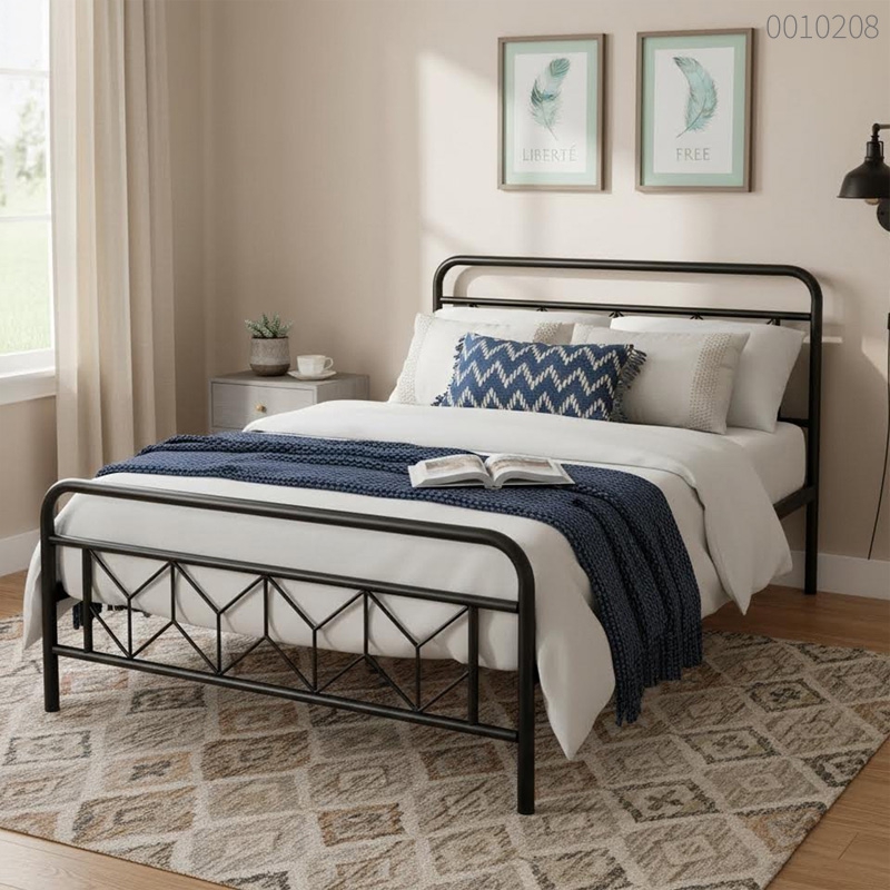 Giường sắt tròn Vanilla