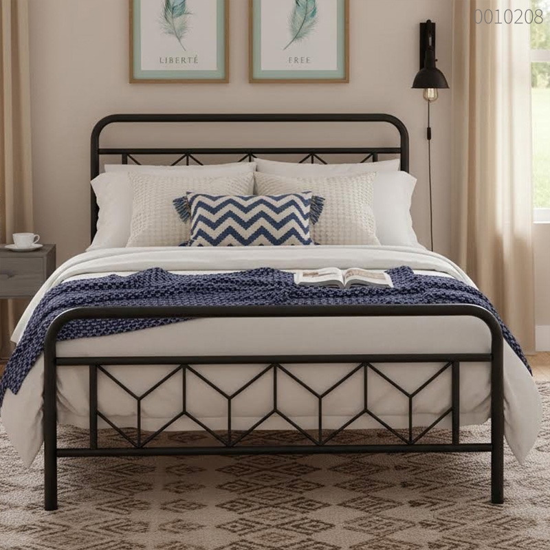 Giường sắt tròn Vanilla