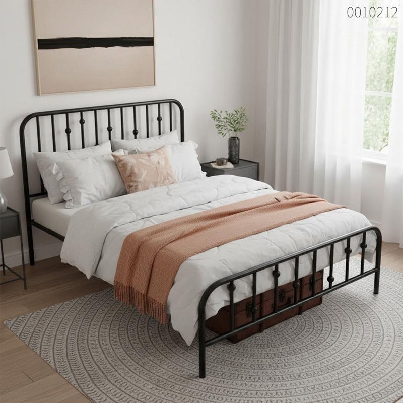 Giường sắt tròn Simon