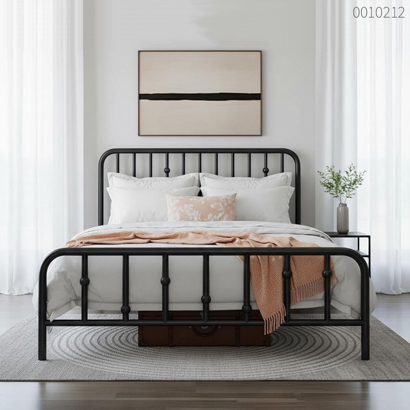 Giường sắt tròn Simon