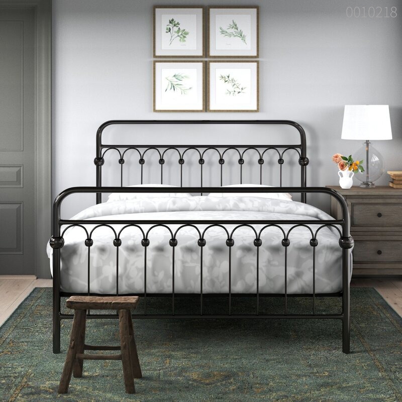 Giường sắt tròn Bali