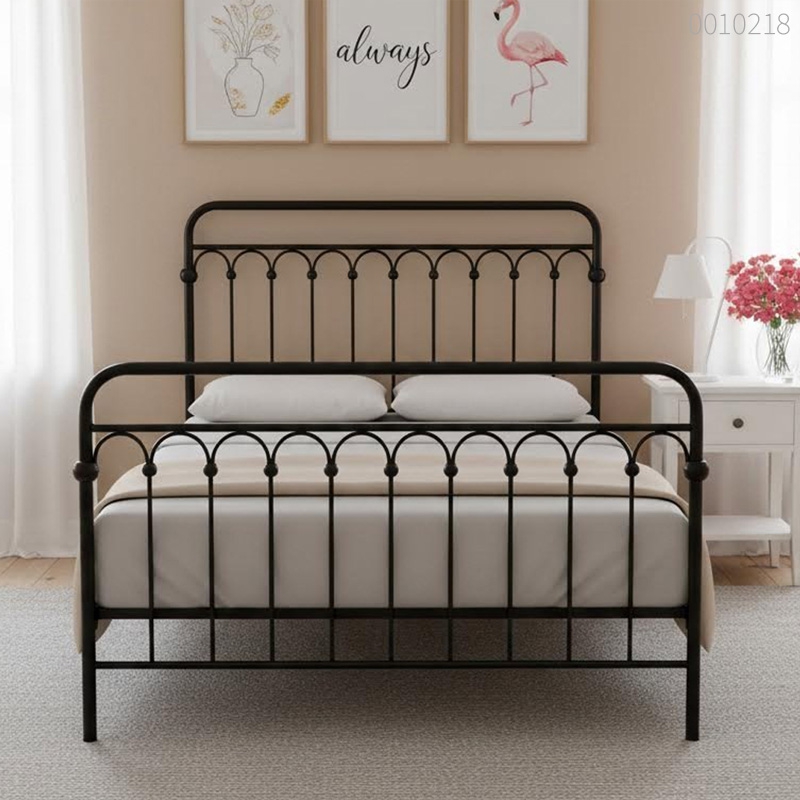 Giường sắt tròn Bali