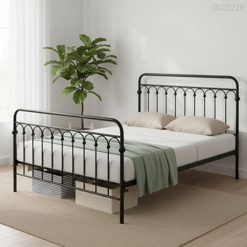 Giường sắt tròn Bali