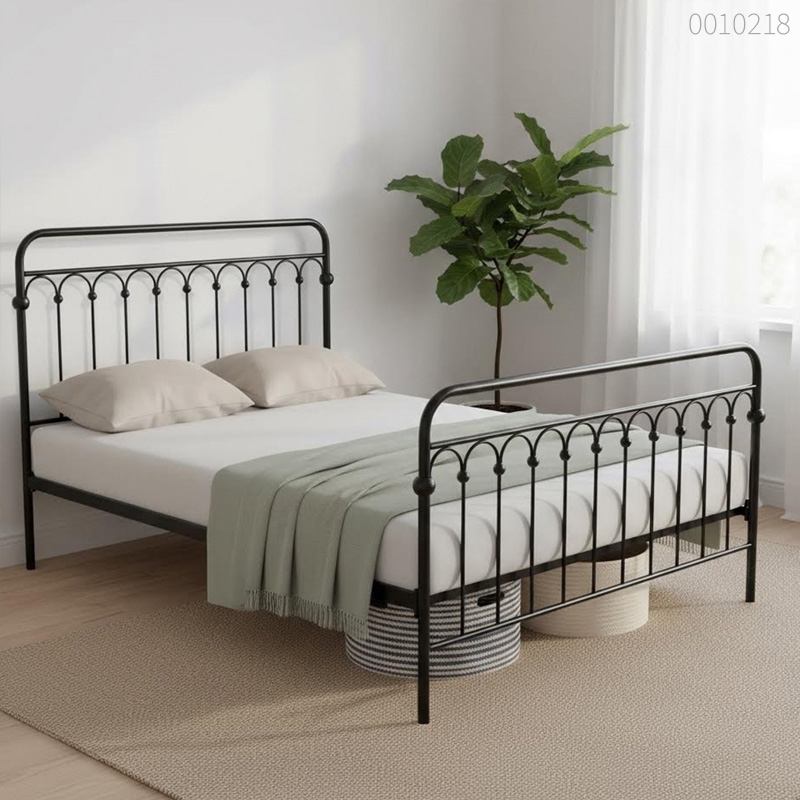 Giường sắt tròn Bali