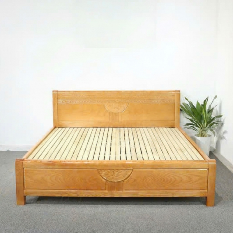 Giường ngủ gỗ sồi Sabo