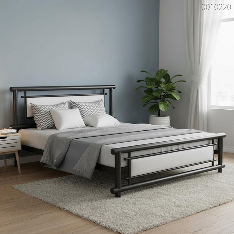 Giường sắt tròn Gina