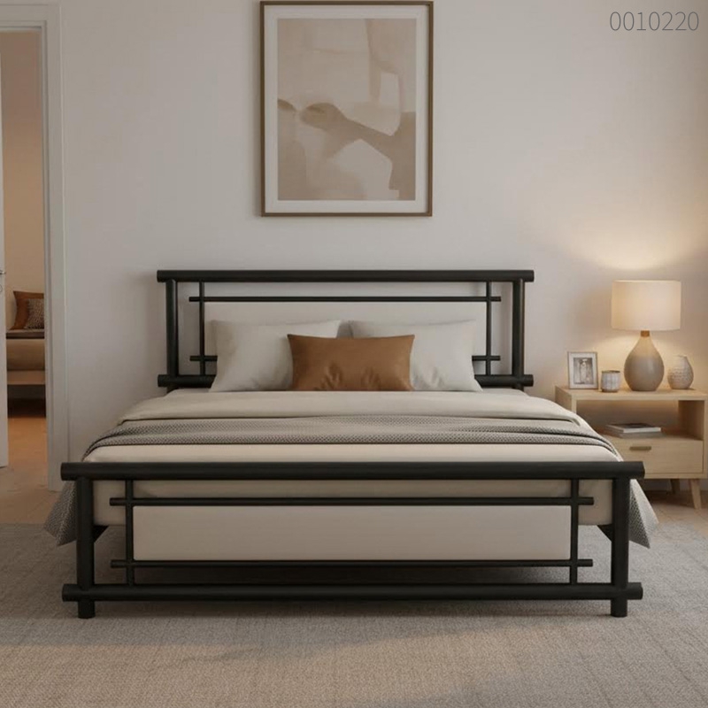 Giường sắt tròn Gina