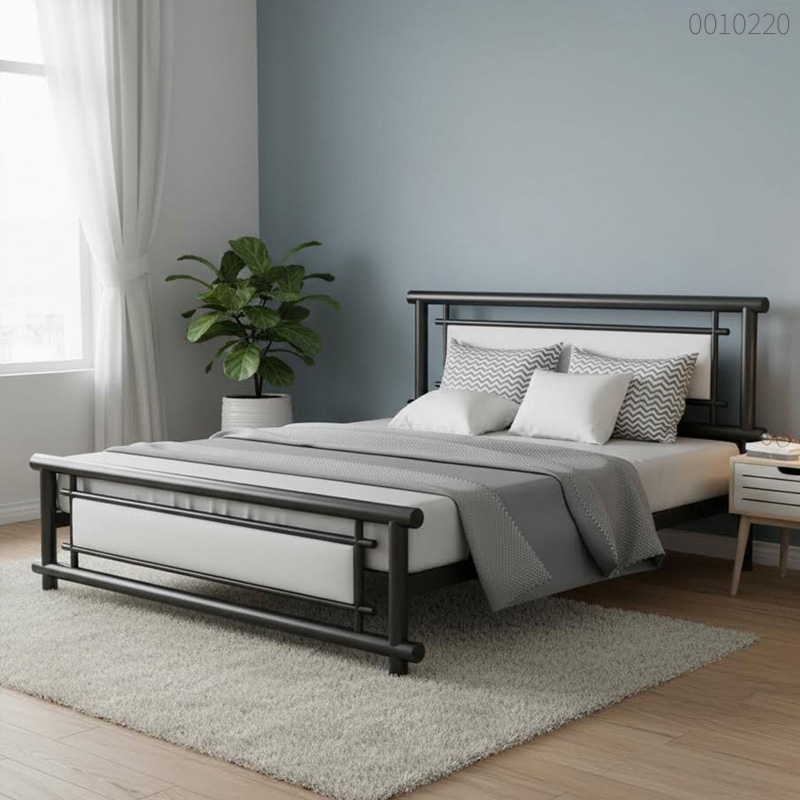 Giường sắt tròn Gina