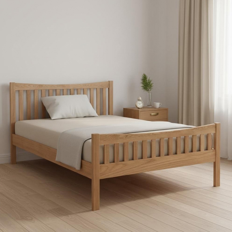 Giường ngủ gỗ sồi Sora