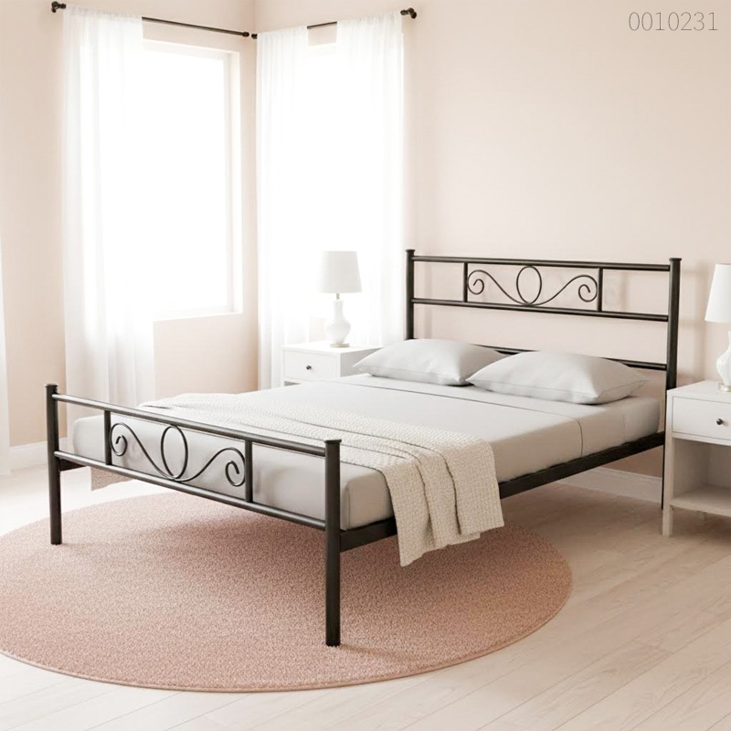 Giường sắt tròn Yuriko