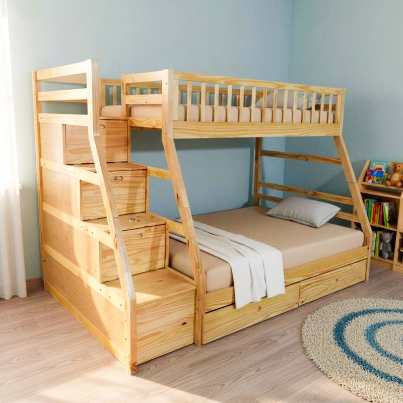Giường tầng gỗ thông Fina