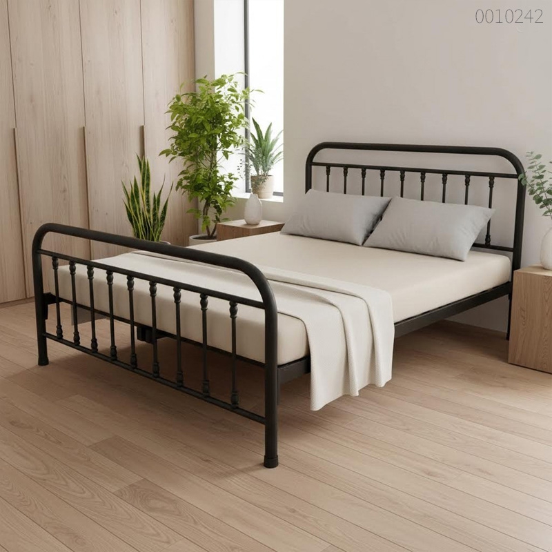 Giường sắt tròn Halen