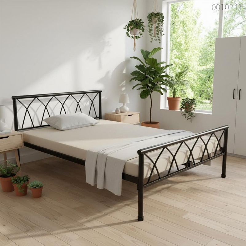 Giường sắt tròn Ruby