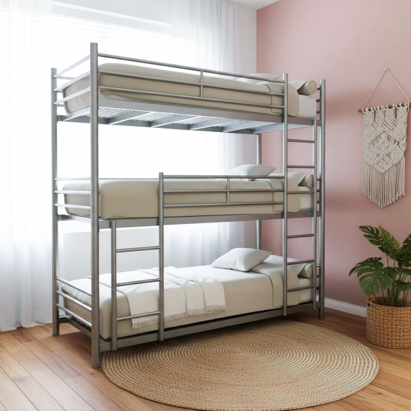 Giường inox 3 tầng Tabi