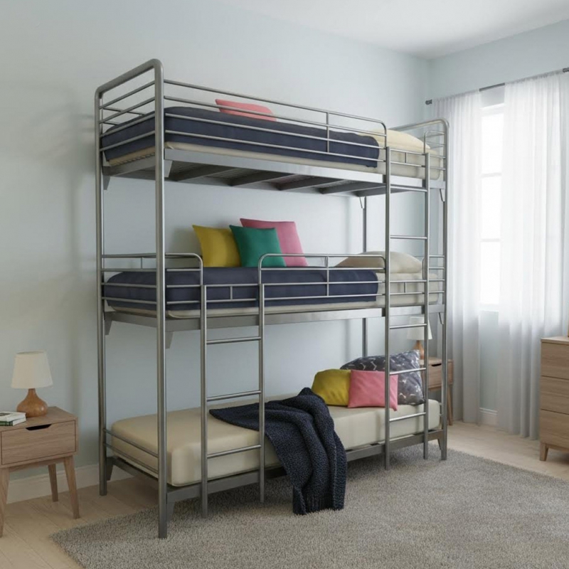 Giường inox 3 tầng Athur