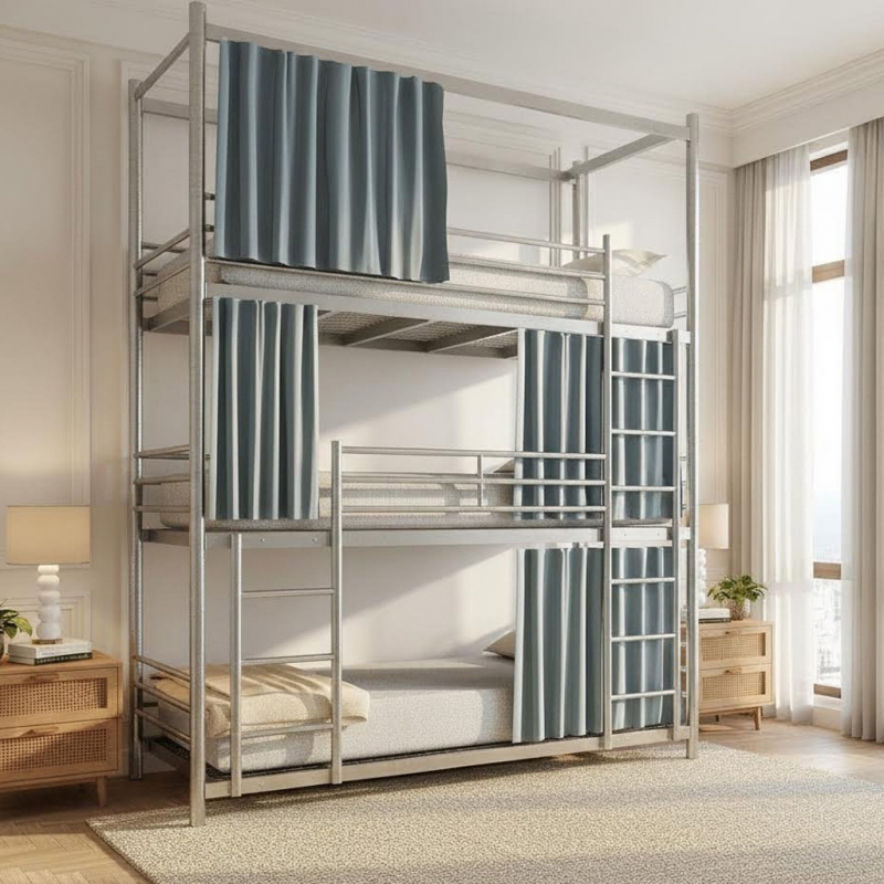 Giường inox 3 tầng Beda