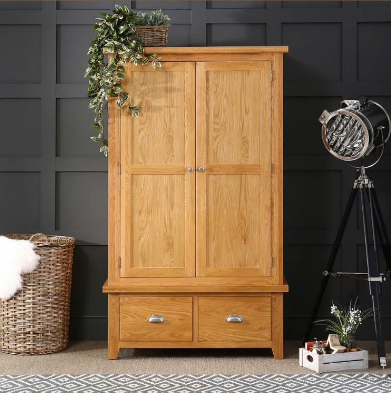 Tủ quần áo gỗ sồi Bari