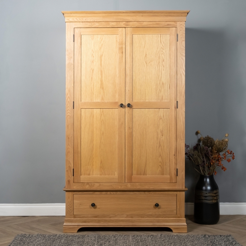 Tủ quần áo gỗ sồi Anna