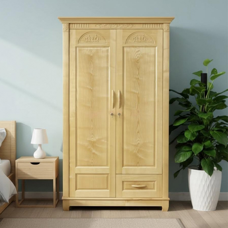 Tủ quần áo gỗ sồi Lucy