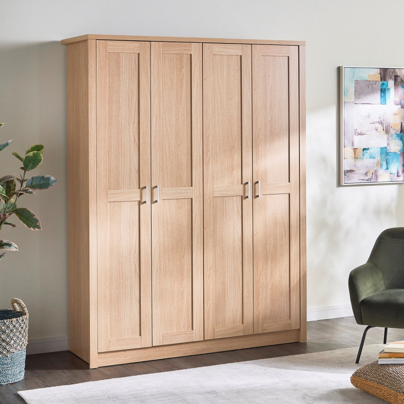 Tủ quần áo gỗ sồi Morita