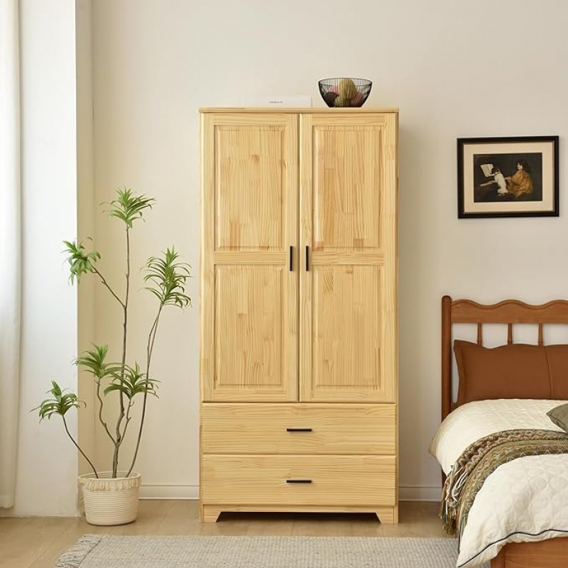 Tủ quần áo gỗ thông Bio