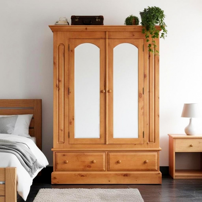Tủ quần áo gỗ tràm Doris
