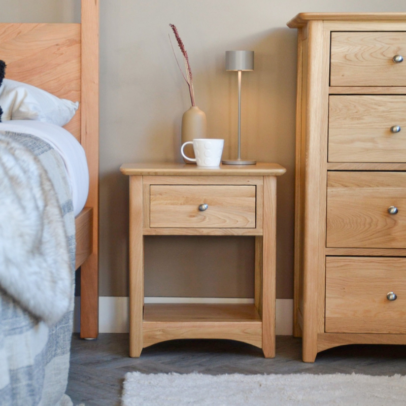 Tủ đầu giường gỗ sồi Elsa