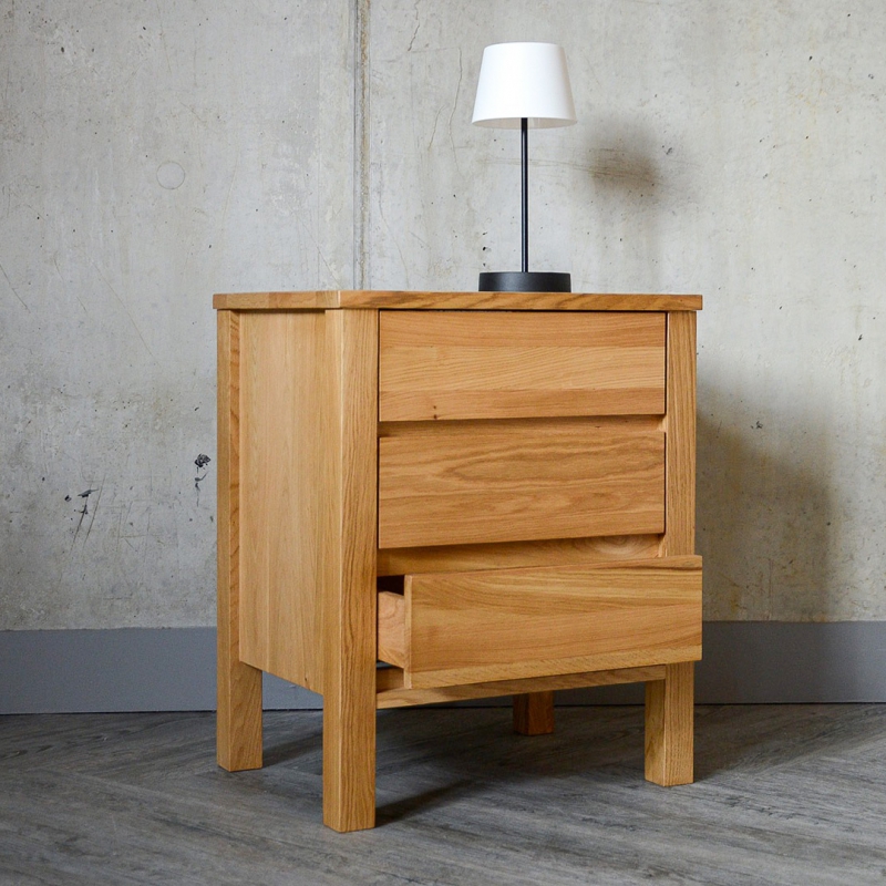 Tủ đầu giường gỗ sồi Masan