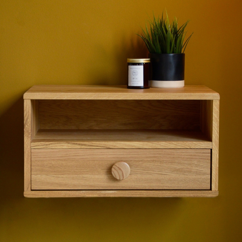 Tủ đầu giường gỗ sồi Joren