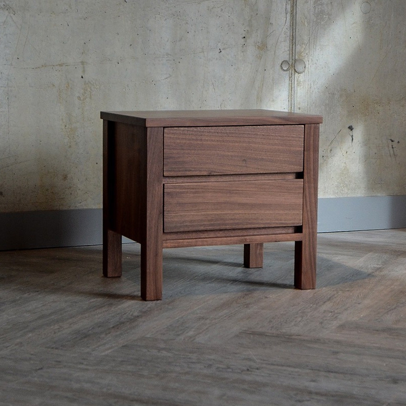 Tủ đầu giường gỗ óc chó Muzi