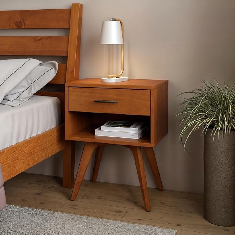 Tủ đầu giường gỗ tràm Calix