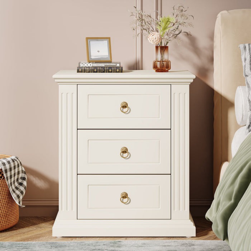 Tủ đầu giường gỗ tràm Lapi