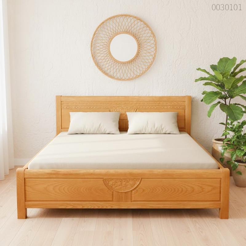 Giường ngủ gỗ sồi Sabo