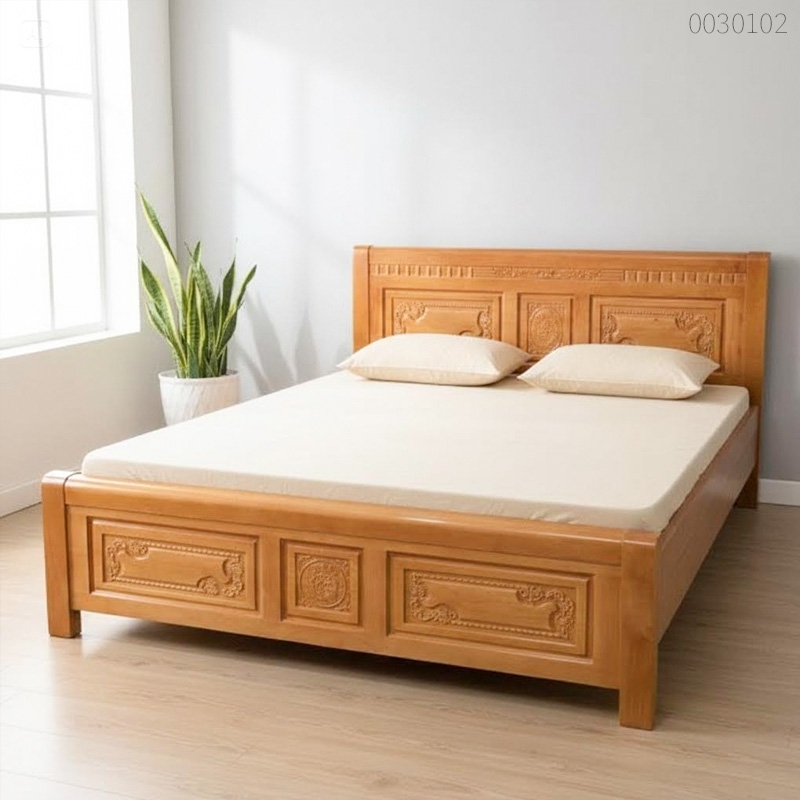 Giường ngủ gỗ sồi Uban